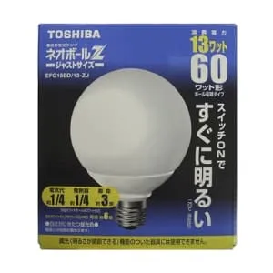 EFG15ED13ZJ (東芝)｜60W形｜電球形蛍光灯｜電材堂【公式】