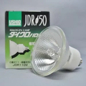 USHIO JDR110V40WLW/K 50W形 E11 11個 LD2 JDR110V40WLW/K (ウシオ)｜50W形｜ハロゲンランプ｜電材堂【公式】