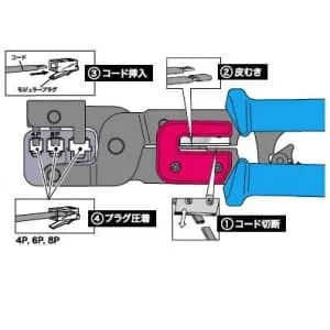 MJ-468N (ジェフコム)｜LAN工具｜ネットワーク機材・PC周辺機器｜電材