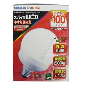 EFG25EL/20-ZJ (東芝)｜100W形｜電球形蛍光灯｜電材堂【公式】