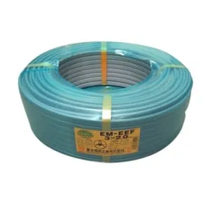 ［新品］エコ 電線VVF EM ケーブル EEF3×2.0 EEF2.0-3c 2022年】エコケーブル EM-EEF 2.0mm3芯 灰色 EEF2.0×3C×100m : 電材