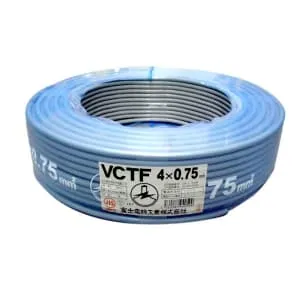 VCTF0.75SQ×4C×100mハイ (富士電線)｜4心｜電線(ケーブル)｜電材堂【公式】
