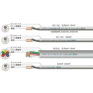 VCTF1.25SQ×3C×100mハイ (富士電線)｜3心｜電線(ケーブル)｜電材堂【公式】