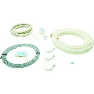 6m◆エアコン配セット◆2分３分フレア加工済◆VVF、非粘着テープ2個◆新品 関東器材/KANTO】3P-FSP エアコン配管セット 新冷媒対応2分3分3m