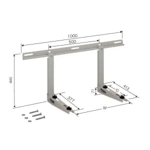 C-KZG (日晴金属)｜クーラーキャッチャー ルームエアコン据付部品