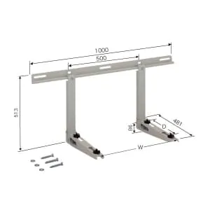 C-KZG-L (日晴金属)｜クーラーキャッチャー ルームエアコン据付部品
