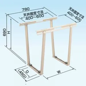 C-DG-L (日晴金属)｜クーラーキャッチャー ルームエアコン据付部品