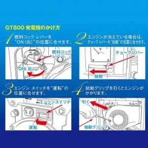 GT800_60HZ (アドフィールド)｜発電機｜工具・作業用品｜電材堂【公式】