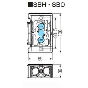 SBO (未来工業)｜スライドボックス(未来工業製)｜電気配管｜電材堂【公式】