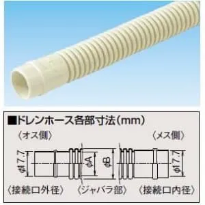 DH-14-I_set (因幡電工)｜ドレンホース｜エアコン部材｜電材堂【公式】