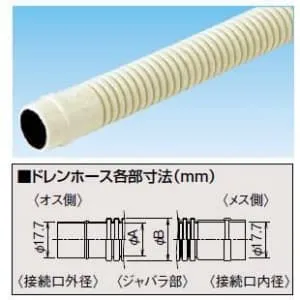 BDH2-14DNZ_set (電材堂)｜ドレンホース｜エアコン部材｜電材堂【公式】