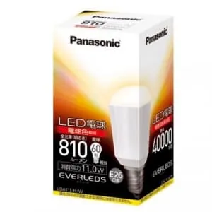 LDA10L-G/K60/W (パナソニック)｜60W形相当(全光束810lm以上)｜LED電球