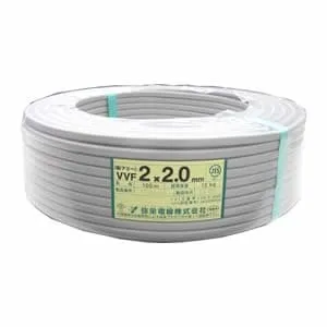 VVF2.0×2C×100m (菅波電線)｜2心｜電線(ケーブル)｜電材堂【公式】