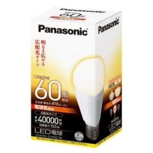 LDA10L-G/K60/W (パナソニック)｜60W形相当(全光束810lm以上)｜LED電球