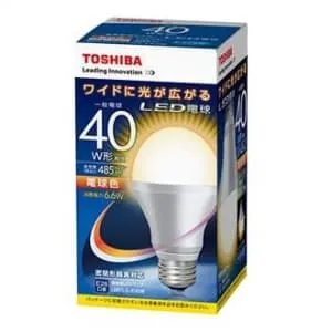 LED電球 東芝製 LDA6L-G/40W 10個 箱入 新品 未開封品 LDA6L-G/40W (東芝)｜40W形相当(全光束485lm以上)｜LED電球｜電材堂