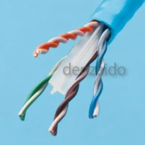 SKLAN-CAT6 0.5×4P×300mアカ (伸興電線)｜Cat6｜電線(ケーブル)｜電材