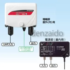 UB35 (マスプロ)｜家庭用ブースター｜アンテナ部材｜電材堂【公式】