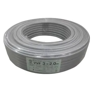 VVF2.0×3C×100m (菅波電線)｜3心｜電線(ケーブル)｜電材堂【公式】