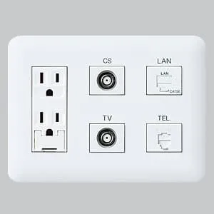 マルチメディアコンセントWTF1681W WTF1681W (パナソニック)｜マルチメディアコンセント｜配線器具｜電材