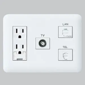 WTF1681W (パナソニック)｜マルチメディアコンセント｜配線器具｜電材
