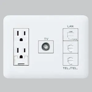 WTF1681W (パナソニック)｜マルチメディアコンセント｜配線器具｜電材