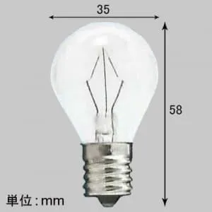 KRS35E17100/110V-36W(C)サック (アサヒ)｜40W形｜白熱電球｜電材堂