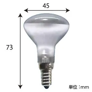 R45E14110V-40W(F) (アサヒ)｜ミニレフ電球｜白熱電球｜電材堂【公式】