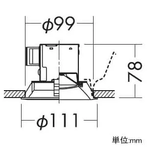 DDL-5102YW (DAIKO)｜ダウンライト φ100｜住宅用照明器具｜電材堂【公式】