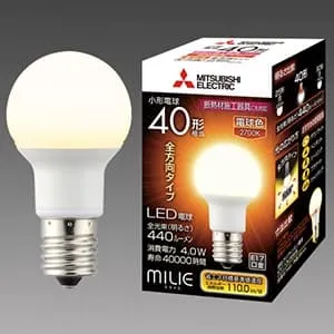 LDA4L-G-E17/40/S-PS (三菱)｜電球色相当｜LED電球｜電材堂【公式】