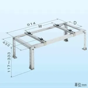 C-NZJ-L2 (日晴金属)｜クーラーキャッチャー ルームエアコン据付部品