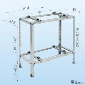 C-WZJ-L2 (日晴金属)｜クーラーキャッチャー ルームエアコン据付部品
