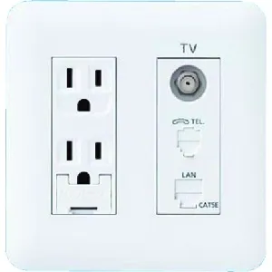 WTF34363W (パナソニック)｜マルチメディアコンセント｜配線器具｜電材