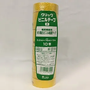 クリックVT19×10アイボリー_10set (因幡電工)｜絶縁テープ・ビニール