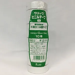 クリックVT19×10アイボリー_10set (因幡電工)｜絶縁テープ・ビニール