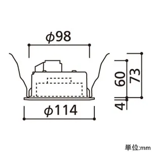 OD361321BC (オーデリック)｜ダウンライト φ100｜住宅用照明器具｜電材