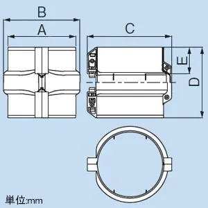 PDB-90N-I (因幡電工)｜PDB-N 固定ジョイント 支持金具への取り付け用