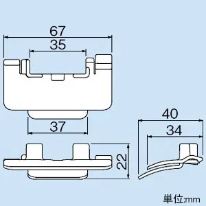 PDK-I (因幡電工)｜PDK 切り欠き補強部材｜エアコン部材｜電材堂【公式】