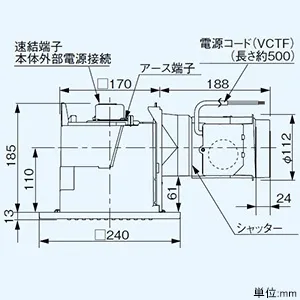 FY-17CS8 (パナソニック)｜パナソニック製｜換気扇｜電材堂【公式】