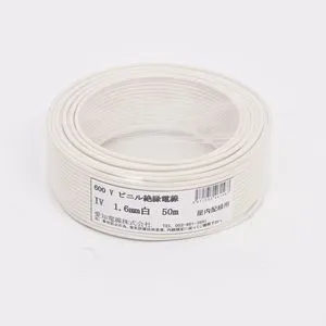 IV1.6クロ×300m (菅波電線)｜単線 1.6mm｜電線(ケーブル)｜電材堂【公式】