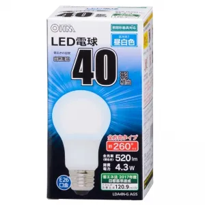 LDA5N-G/2-キキ (NEC)｜40W形相当(全光束485lm以上)｜LED電球｜電材堂