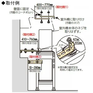 CE-TBG-C (日晴金属)｜クーラーキャッチャー ルームエアコン据付部品