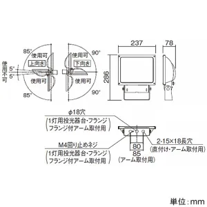 NNY24820Z (パナソニック)｜サイン用投光器｜業務用照明器具｜電材堂