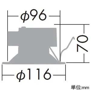 DDL-6104YB (DAIKO)｜ベースダウンライト φ100｜業務用照明器具｜電材